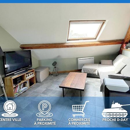Les Combles De L Aure Grand Studio Cosy Confortable Classe 3 Etoiles Centre Bayeux 2 Mn A Pied Cathedrale Proche Plages Du Debarquement ภายนอก รูปภาพ